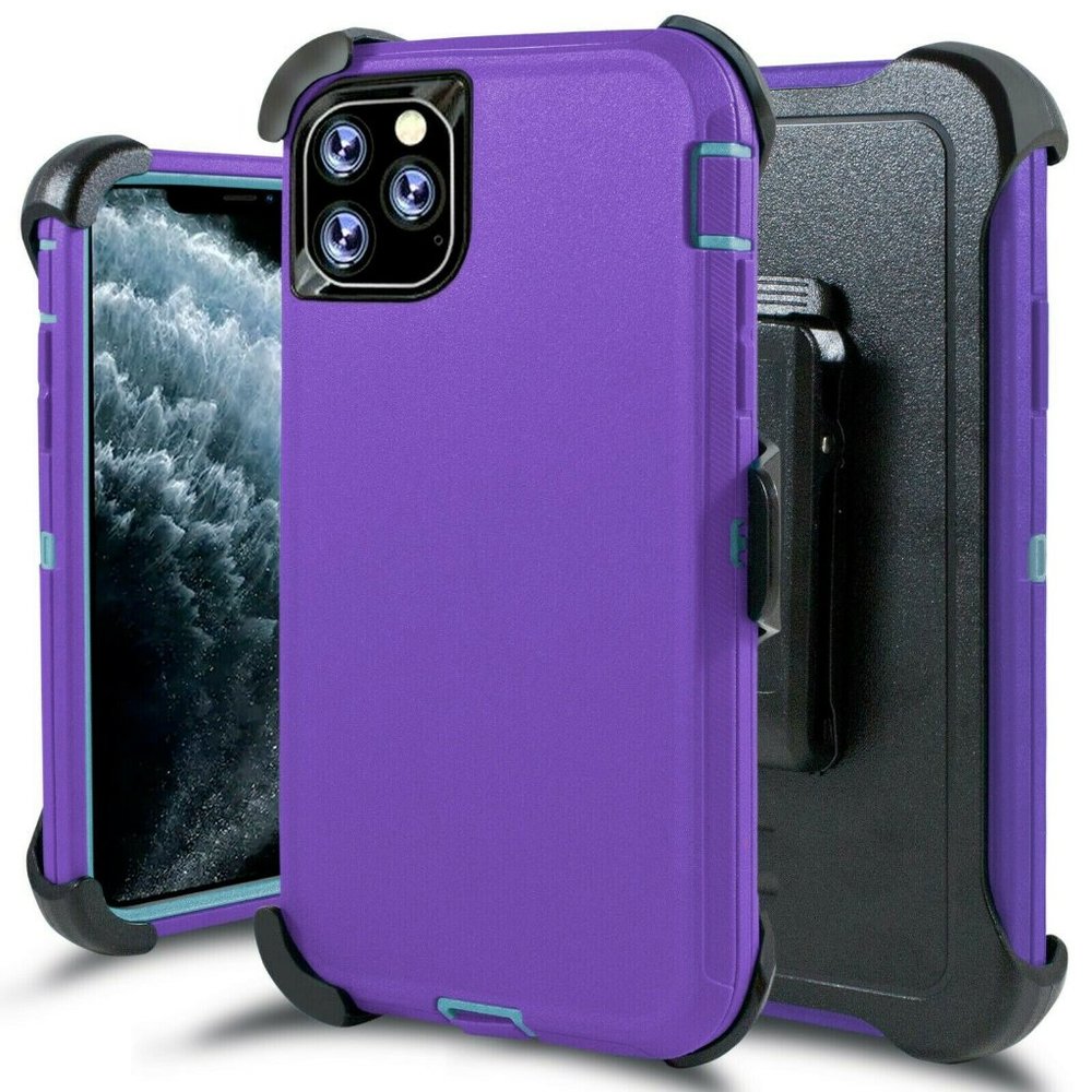 For iPhone 11/11 Pro/11 Pro Max Purple Teal Case